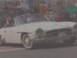 Merdec-Benz 190sl as ASCII image