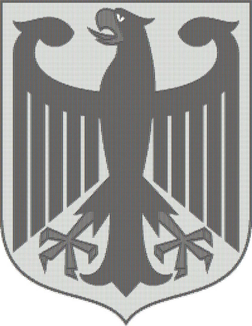 Wappen Deutschland als ASCII-Bild